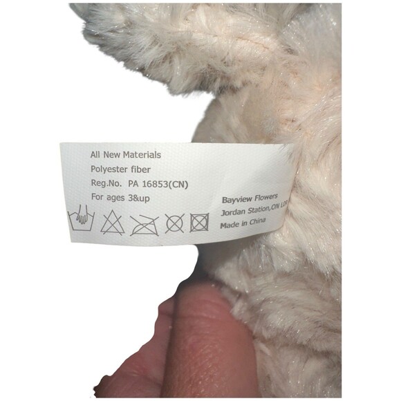 Golden Labradoodle Dog Plush 8" Realistic Stuffed Animal Sitting Cream - Picture 9 of 13